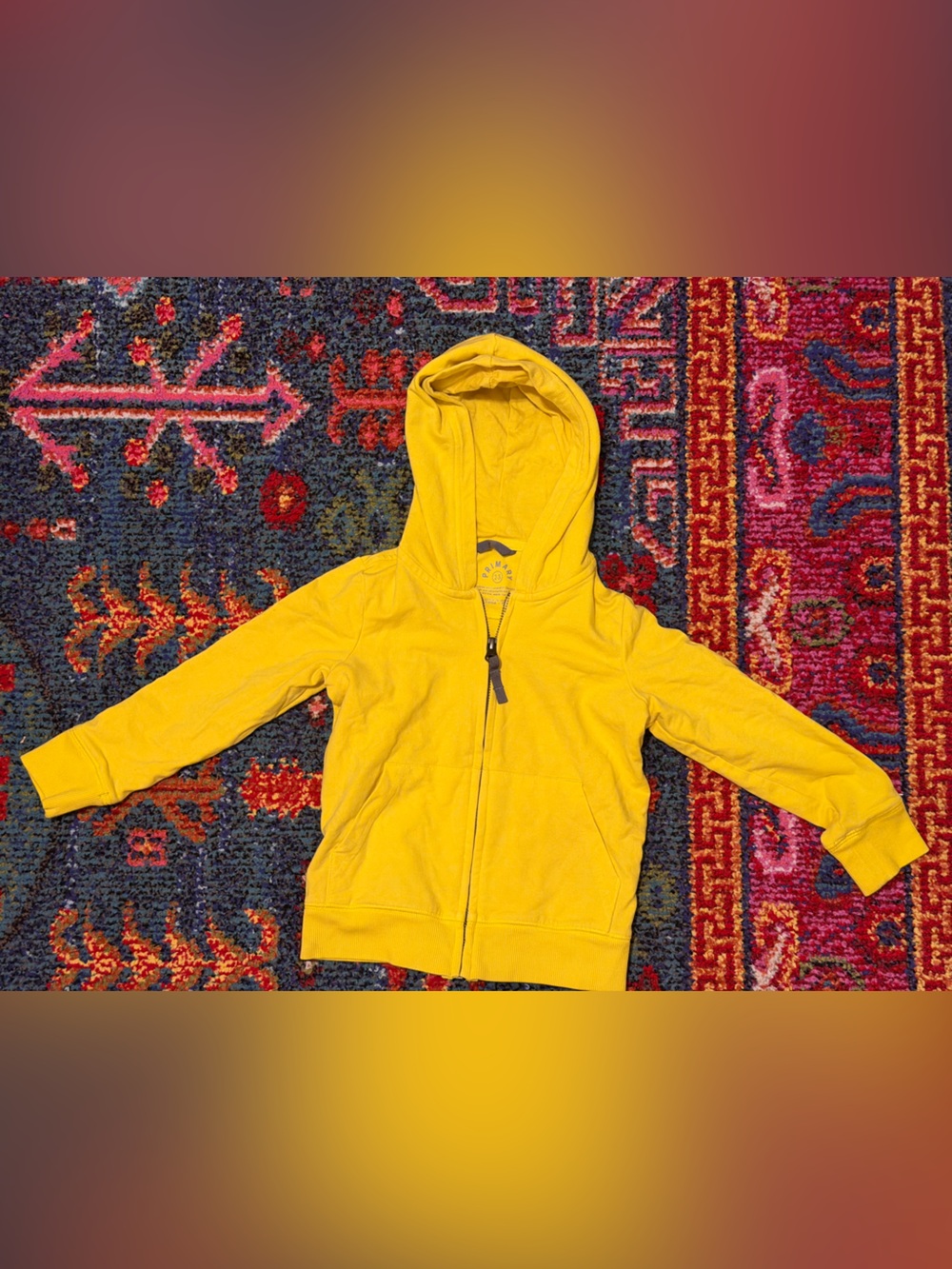 Primary 2-3T Hoodie - Sunflower Yellow Zip-Up Hoodie